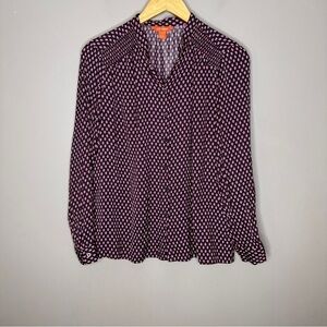 Joe Fresh Print long sleeve blouse